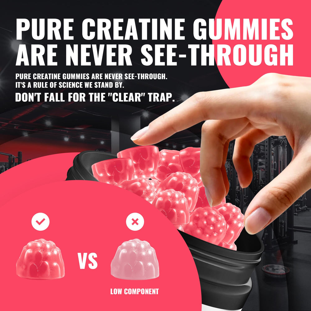 Natures Aid Creatine Gummy ingredients list emphasizes creatine monohydrate quality.