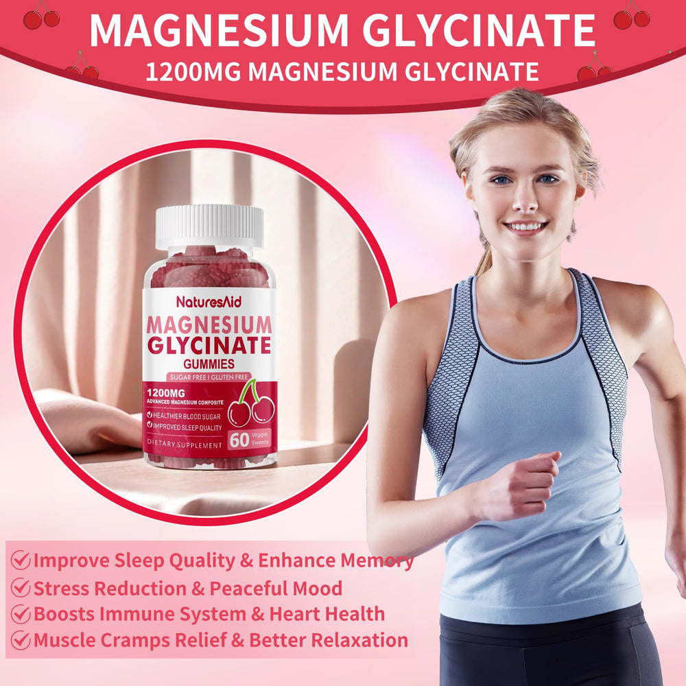 Family-friendly Nature's Aid magnesium glycinate gummies for daily use
