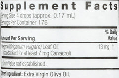 Nature's Answer Oregano Oil bottle in a kitchen setting for flavoring.