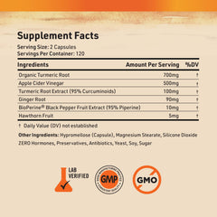 BioPerine black pepper extract boosts absorption in the blend.