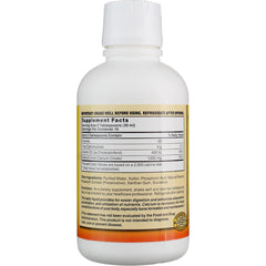 Nature's Blend measuring cap on blueberry calcium bottle for precise servings