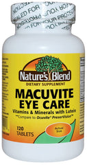 Nature's Blend Macuvite Eye Care front label for daily use