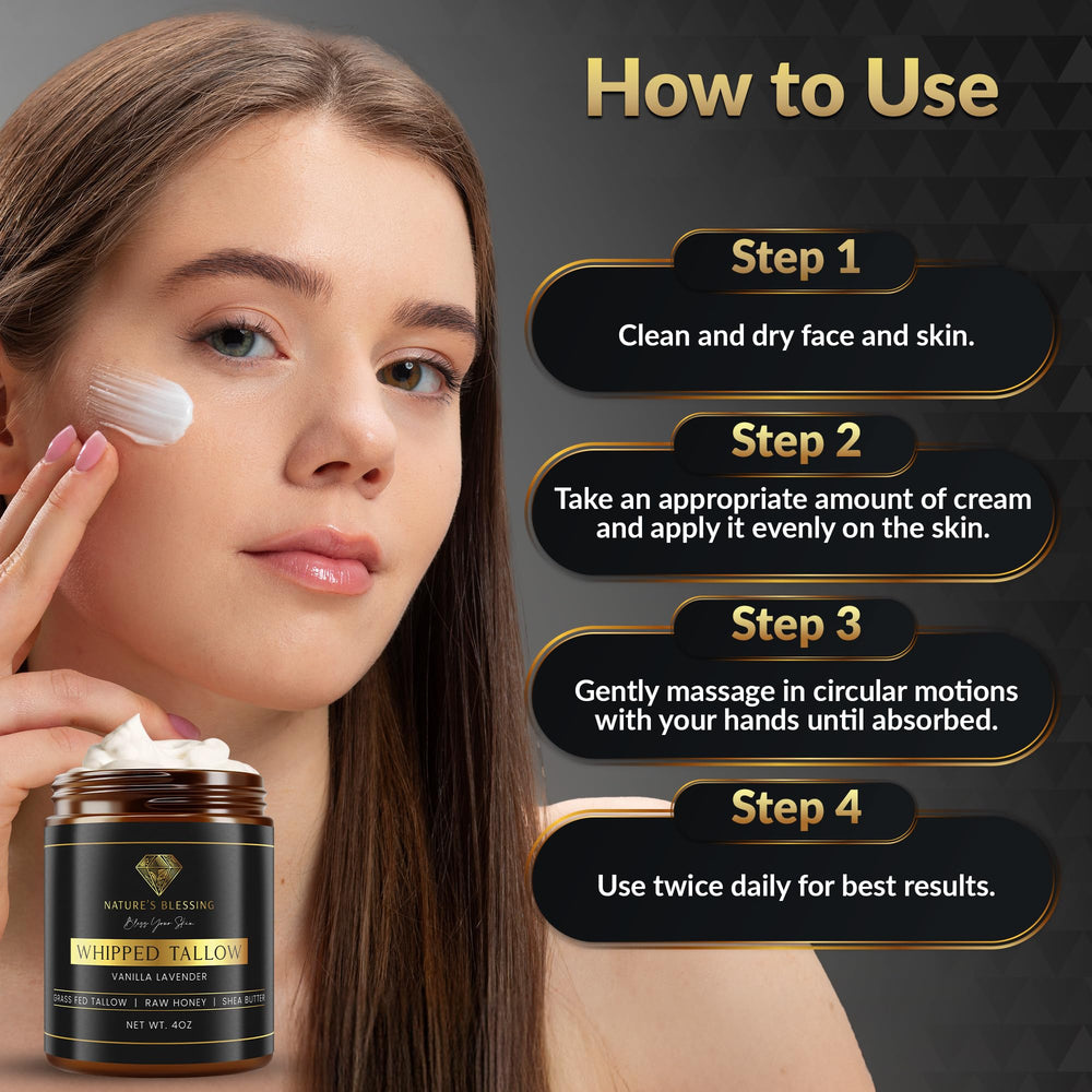 Hands applying Nature's Blessing whipped balm on skin