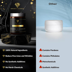 Nature's Blessing cream used for tattoo aftercare on skin