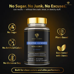 Nature's Blessing Creatine Gummies recovery focus hints at quicker post-workout recovery.