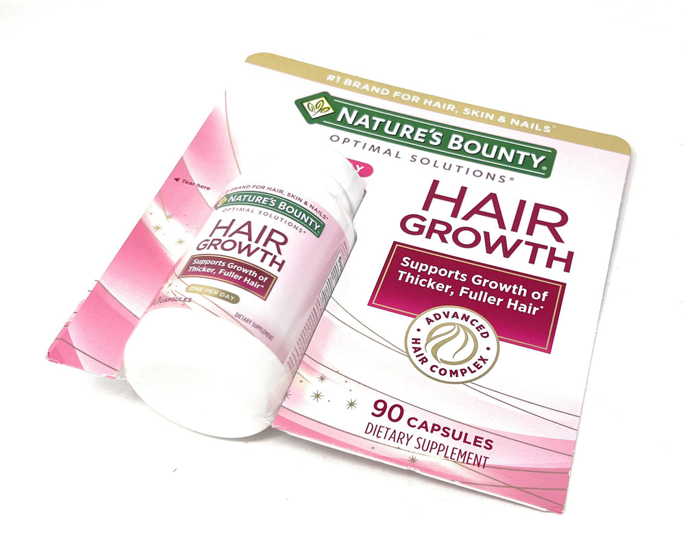 Nature's Bounty capsule on white background emphasizes daily use.