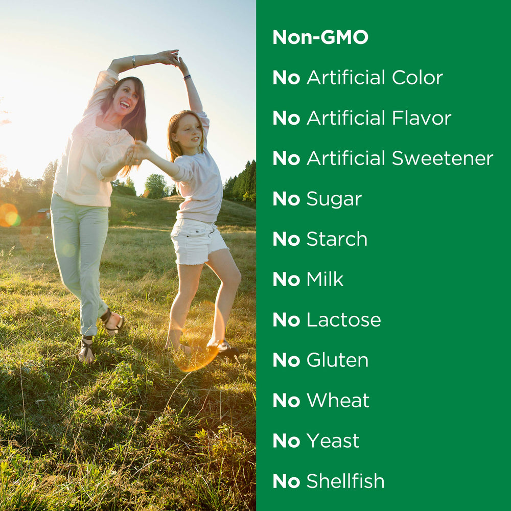 Nature's Bounty Fish Oil ingredients label highlighting non GMO and sugar free claims.