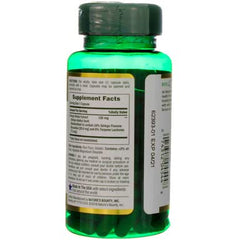 Nature's Bounty Ginkgo Biloba bottle with dosage information for consistent use