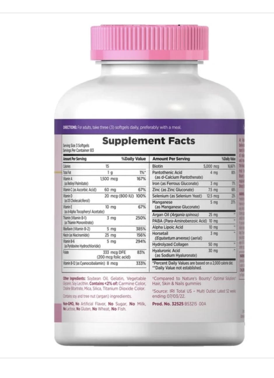 Gluten-free, no artificial flavors Nature's Bounty formula for clean daily use.