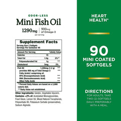 Nature's Bounty Mini Fish Oil Softgels pack of 2 bottles for convenient daily omega-3.