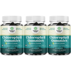 Natures Craft Chlorophyll Gummies bottle promotes plant-based freshness for daily use