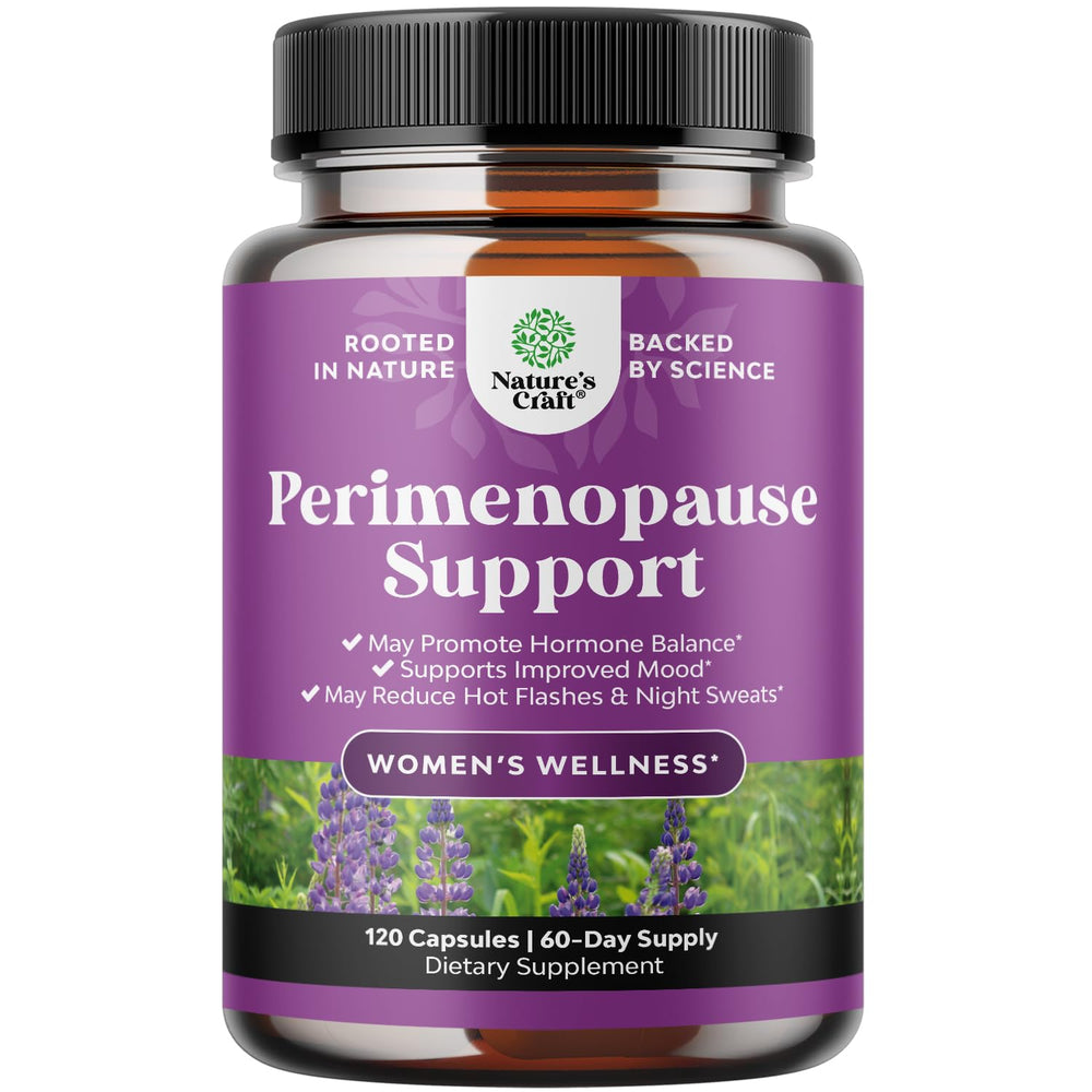 Natures Craft complete perimenopause bottle front showing the product name and design