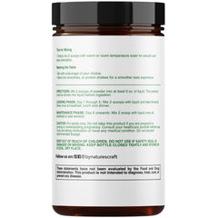 Natures Craft unflavored creatine powder with scoop and shaker demonstrates easy mixability.