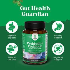 Natures Craft Digestive health graphic illustrates colon care and overall comfort.