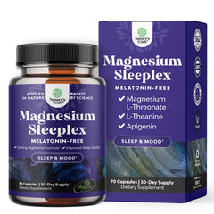 Natures Craft high-absorption magnesium sleep bottle for rest support.