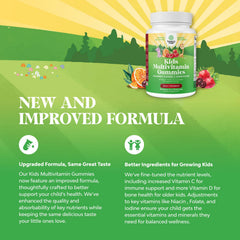 Natures Craft Kids Multivitamin gummies texture close-up showing kid-friendly chew.