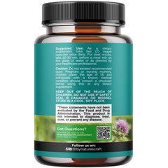Close-up of Natures Craft Liver Cleanse capsules.