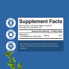 Natures Craft magnesium glycinate powder packaging highlights a 3-pack box.