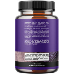 Natures Craft Nighttime Liver Detox capsules closeup with DHM and milk thistle imagery