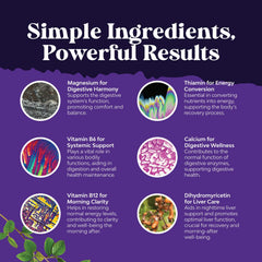 Natures Craft Nighttime Liver Detox night-use scene with glass of water