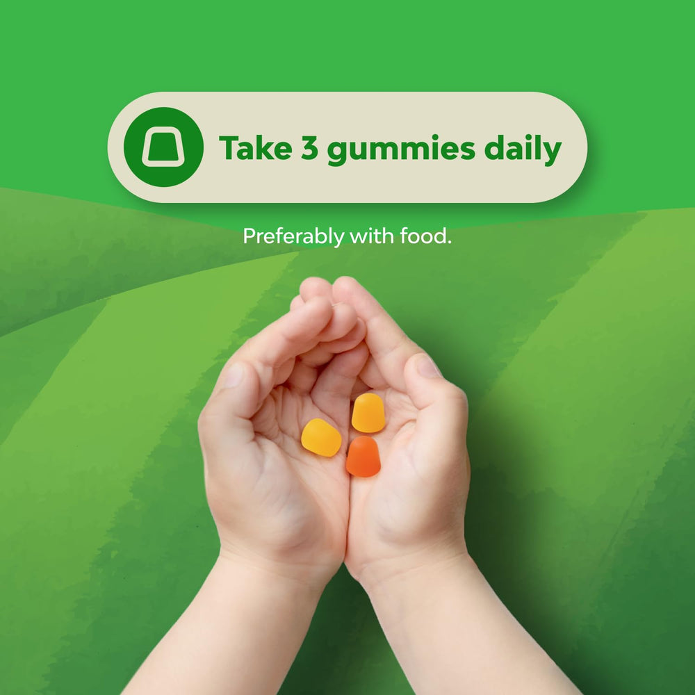 Label emphasizes vitamin C for immune-supporting nutrition.