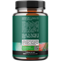 Close-up of Natures Craft Pancreatin capsules ready to digest meals.