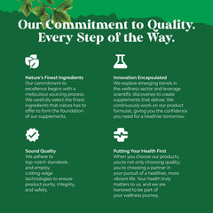 Natures Craft Prebiotics capsule visual highlights fiber-fueled gut help.