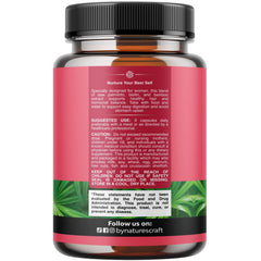Saw palmetto capsules close-up for easy daily use by Natures Craft