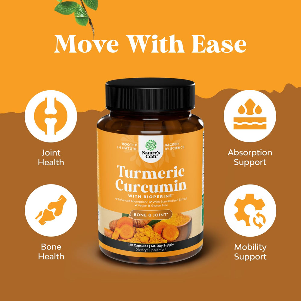 Capsules in hand suggesting easy daily supplementation with Turmeric Curcumin.