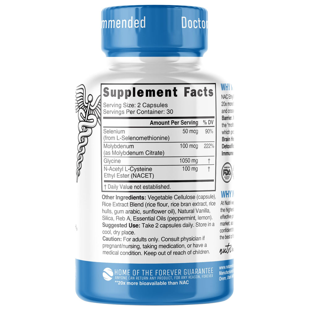 Nature's Fusions Neuro NAC ET box and packaging designed for on-shelf clarity