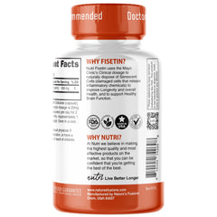 Nutri Fisetin capsules in hand for easy daily routine.