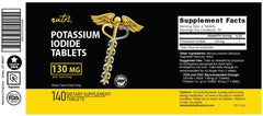 Nature's Fusions survival kit scene with KI tablets for family readiness.