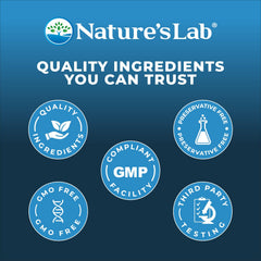 Nature's Lab Turmeric Curcumin capsules on display