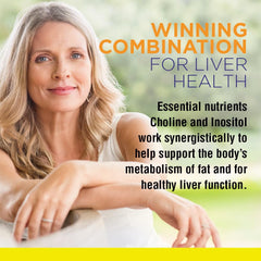 Close-up of Lipotropic Complex ingredients like choline and inositol.