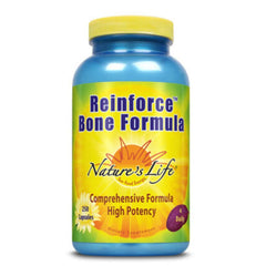 Nature's Life Reinforce Bone Formula bottle for daily bone support