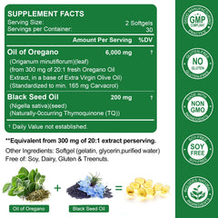 Nature's live non-GMO and gluten-free badge with softgels conveying purity