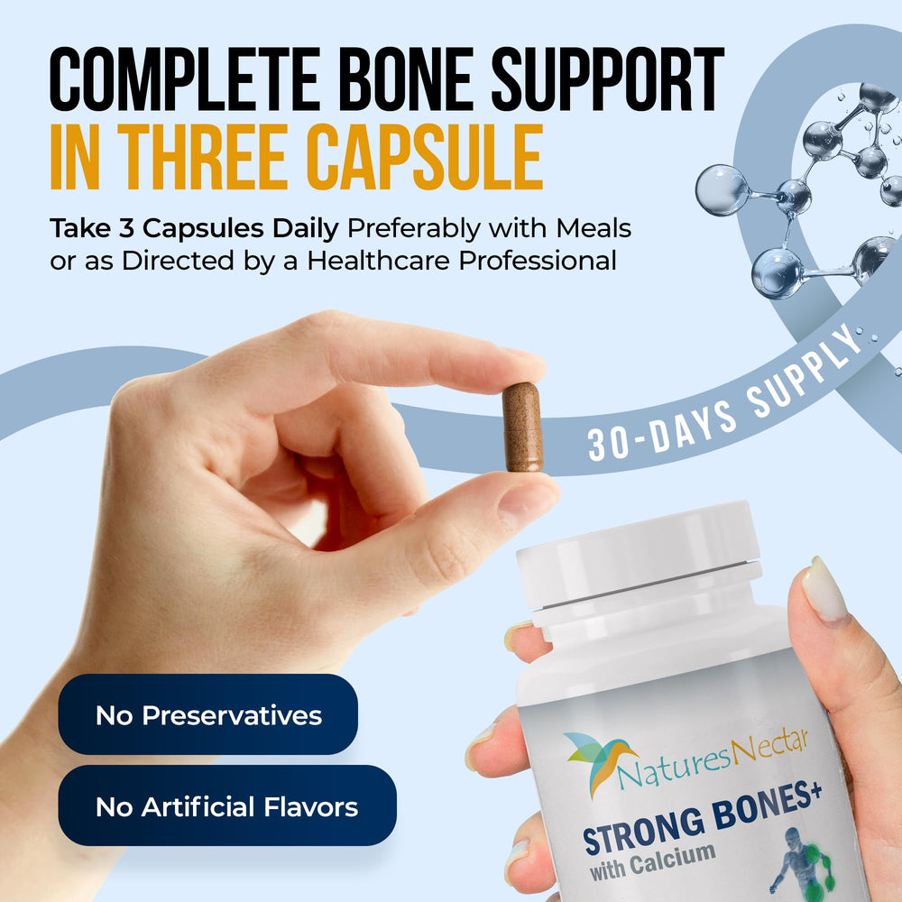 Nature's Nectar bottle pour demonstrates easy daily supplementation.