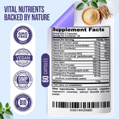 Nature's Nectar Keep Calm capsules closeup highlighting convenient mood support capsules.