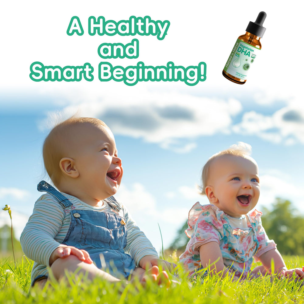 Nature's Nutra 100 mg DHA per serving supports growing minds and bodies.