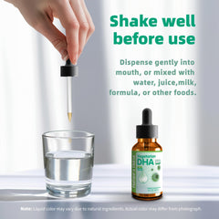 Nature's Nutra DHA orange flavor makes daily drops kid-friendly.