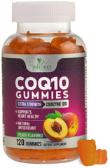 Nature's Nutrition CoQ10 Gummies 100mg serving for energy support.