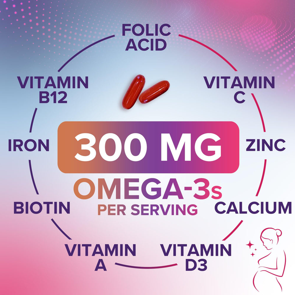 Nature's Nutrition non-GMO prenatal vitamin packaging detail
