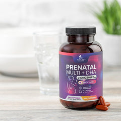 Nature's Nutrition prenatal vitamins packaging and visual branding
