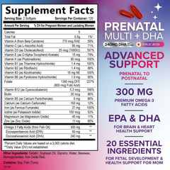 Nature's Nutrition prenatal vitamins softgels ready for easy daily intake