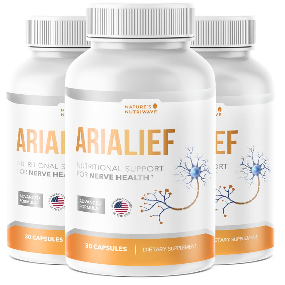 Arialief bottle front by Nature’s NutriWave for daily wellness support