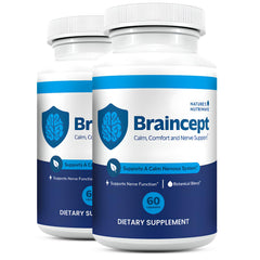 Nature’s NutriWave Braincept bottle promotes a stimulant-free daily wellness routine