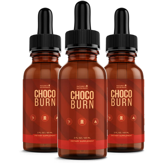 Nature’s NutriWave Choco Burn bottle with dropper for easy daily use