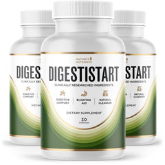 Nature’s NutriWave DigestiStart bottle showing natural digestive support for daily wellness