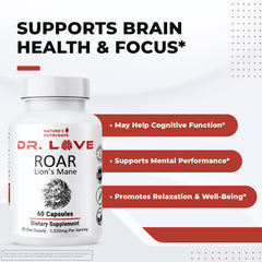 Nature’s NutriWave Dr. Love Roar bottle pour demonstrates convenient daily dosing