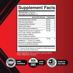 Nature’s NutriWave ErosLift herbal blend ingredients laid out for wellness.